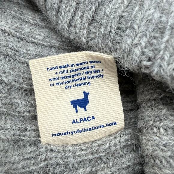 Industry of All Nations IOAN Alpaca Knit Beanie Winter 100% Undyed Alpaca Wool - Picture 3 of 14